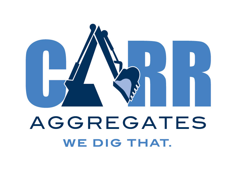 Carr Aggregates Logo Design - Branding agency Bare Bones Marketing in Oakville, Ontario.