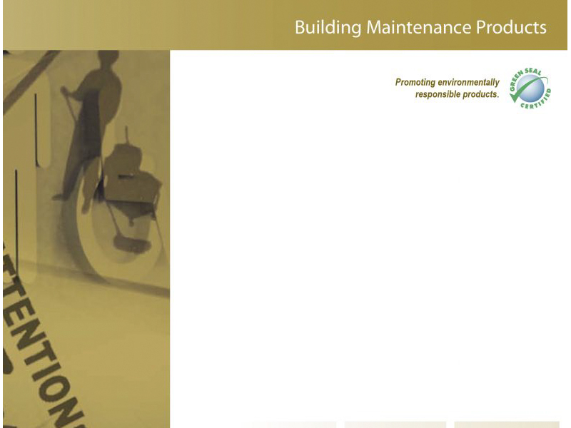 Advantage Building Maintenance Products marketing cover with Bare Bones Marketing in Oakville, Ontario.