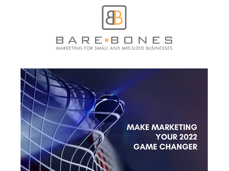 Bare Bones Email #3 - Email Marketing with Bare Bones Marketing in Oakville, Ontario.