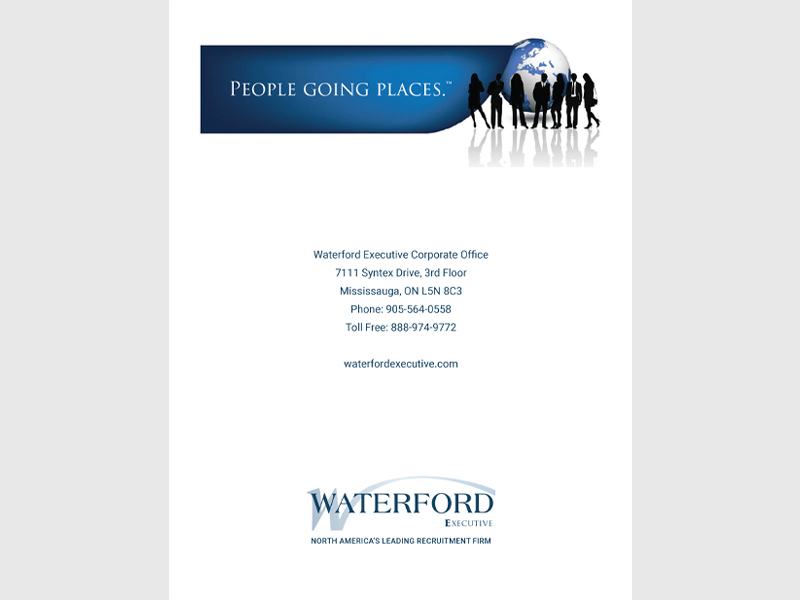 Waterford Brochure Design at Bare Bones Marketing in Oakville, Ontario